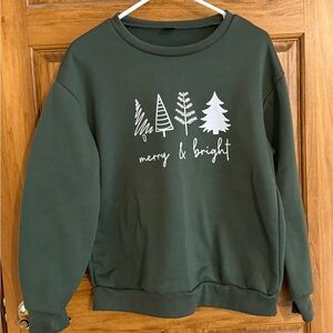 Green Merry & Bright Sweatshirt